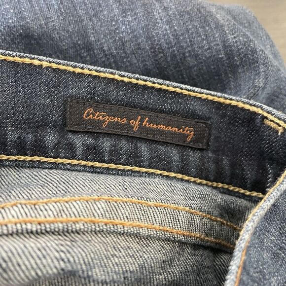 Citizens of Humanity Sz 25 (Actual 28" Waist) Dita Petite Bootcut Jean Distress - Picture 12 of 14